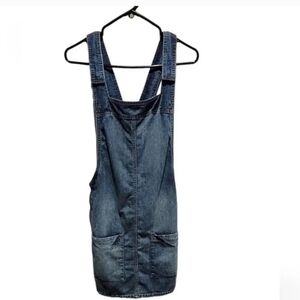 NWT Forever 21 medium denim overall dress. Size Small